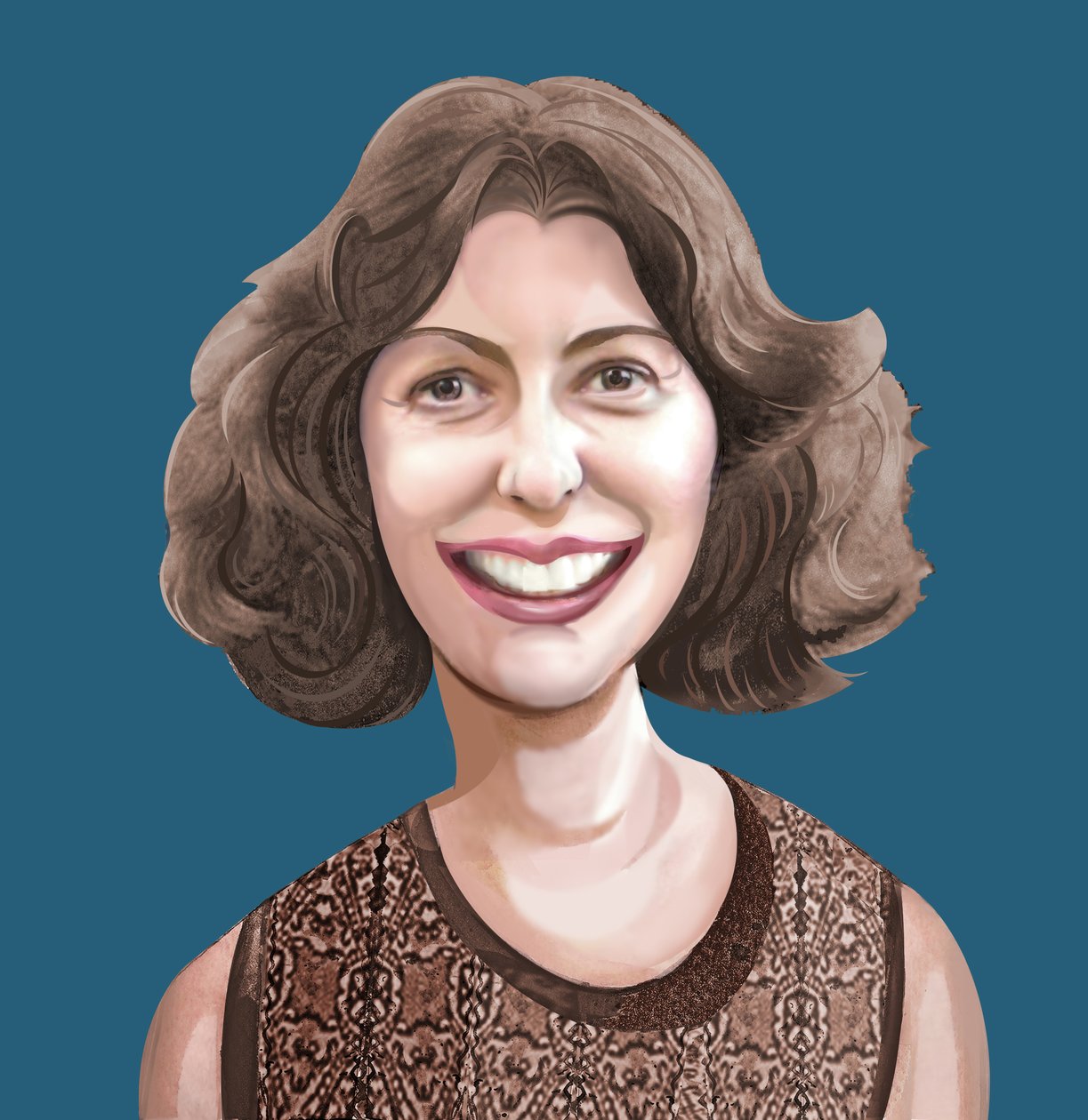 Geraldine McCaughrean, 2021 (digitální) od Neale Osborne