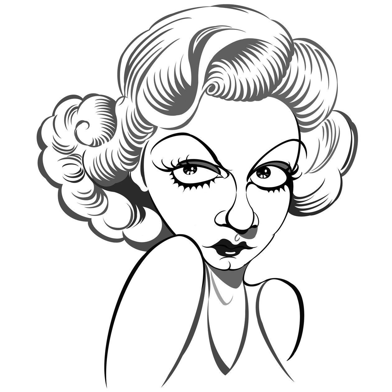 Jean Harlow, 2018 (digitální) od Neale Osborne