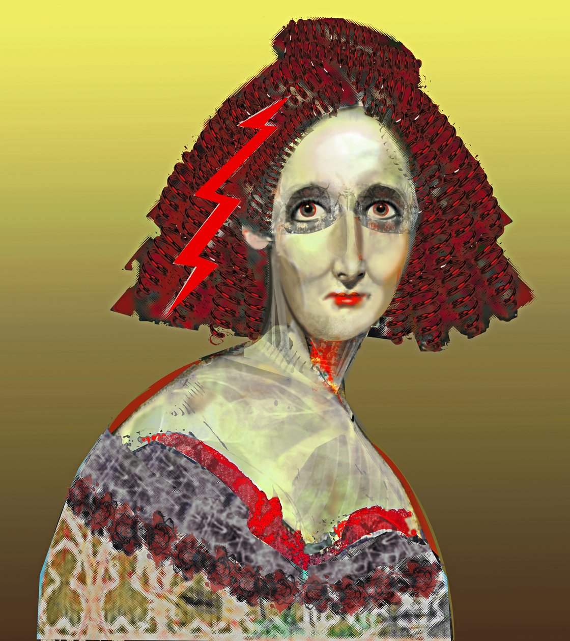 Mary Wollstonecraft Shelley, 2023 (digitální) od Neale Osborne