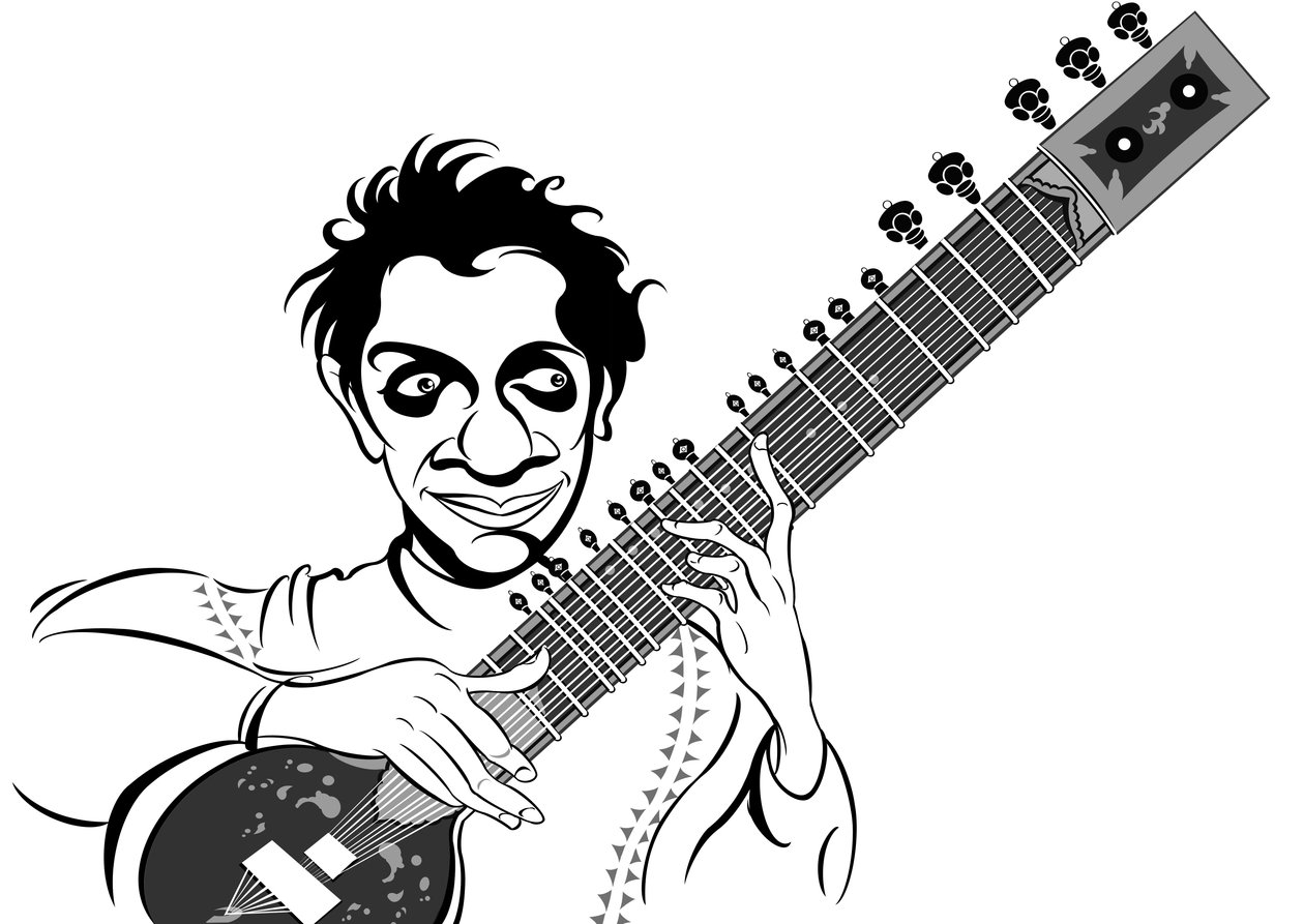 Ravi Shankar, 2019 (digitální) od Neale Osborne