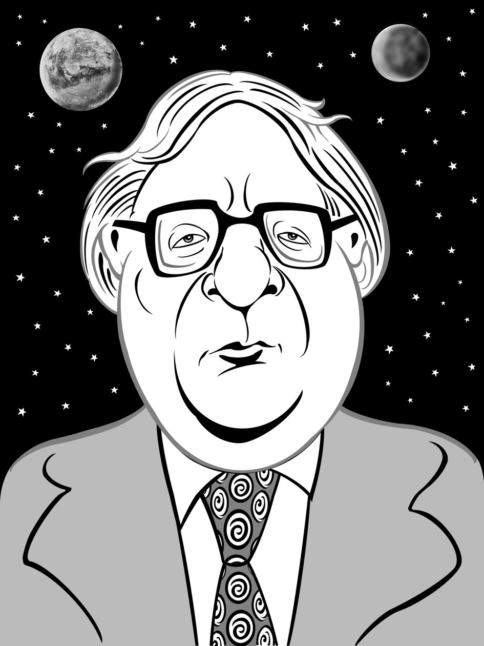 Ray Bradbury, 2019 (digitální) od Neale Osborne