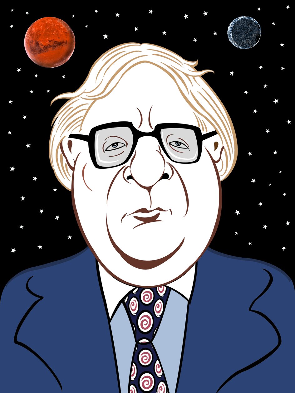 Ray Bradbury, 2019 (digitální) od Neale Osborne