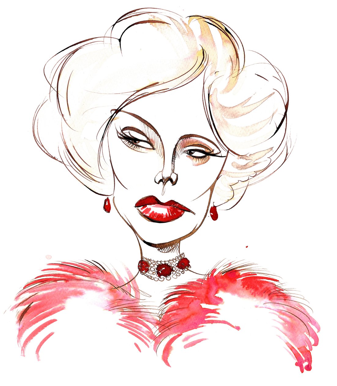 Zsa Zsa Gabor, maďarsko-americká herečka 6. února 1917 - 18. prosince 2016 od Neale Osborne