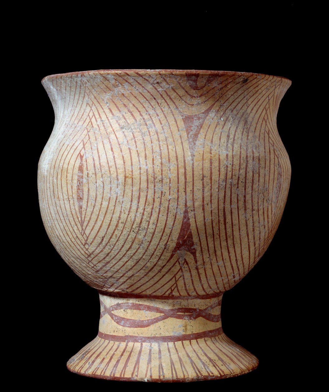Neolit: keramická váza. Z Thajska. 4630 před naším letopočtem. Ne 0,23x0,2 m Paříž, Musee Guimet, Musee national des Arts Asians od Neolithic Neolithic