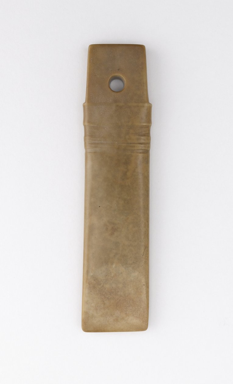 Straight chisel (gui) Qijia culture (jade (nephrite)) od Neolithic Period Chinese School