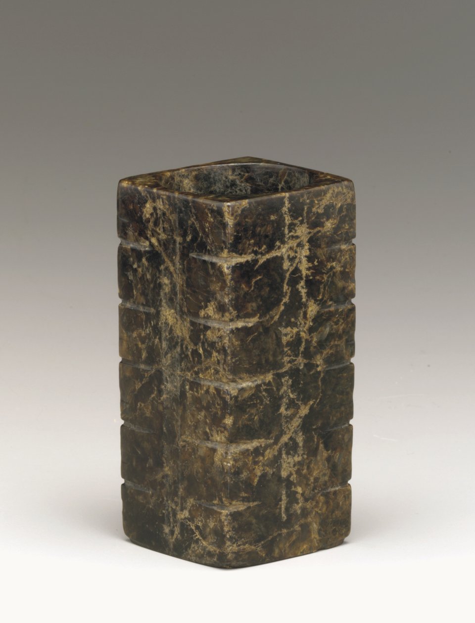 Tall tube (cong) Lake Tai region, Liangzhu culture, 3300-2250 BC (jade) od Neolithic Period Chinese School