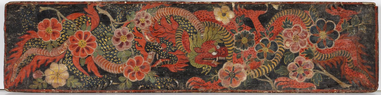 Buddhistický rukopisný obal, 1659 (neprůhledné wc na dřevě) od Nepalese School