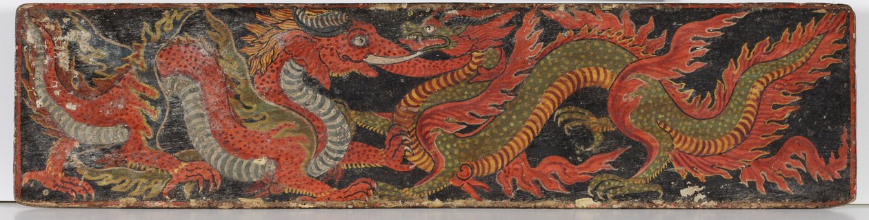 Buddhistický rukopisný obal, 1659 (neprůhledné wc na dřevě) od Nepalese School