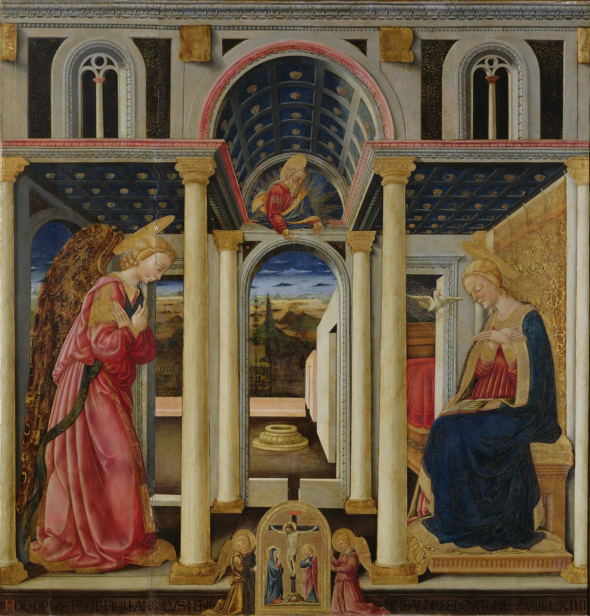 Zvěstování, 1464 (tempera na panelu) od Neri di Bicci