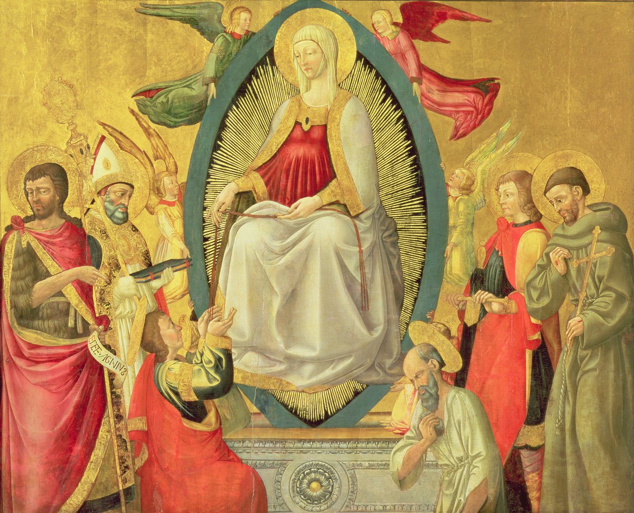 Nanebevzetí Panny Marie, 1465 (vaječná tempera a zlato na panelu) od Neri di Bicci