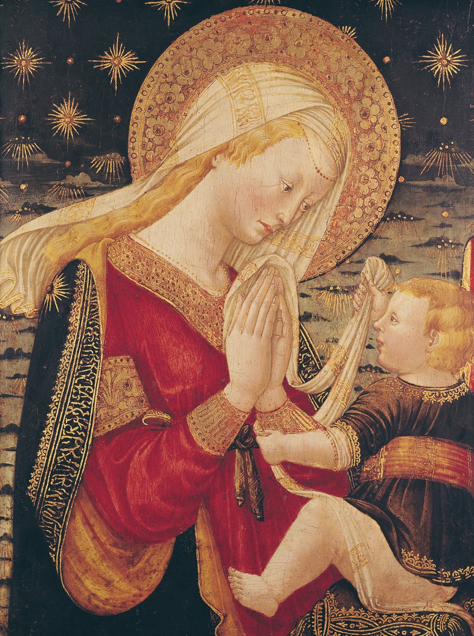 Panna s dítětem (tempera na desce) od Neri di Bicci