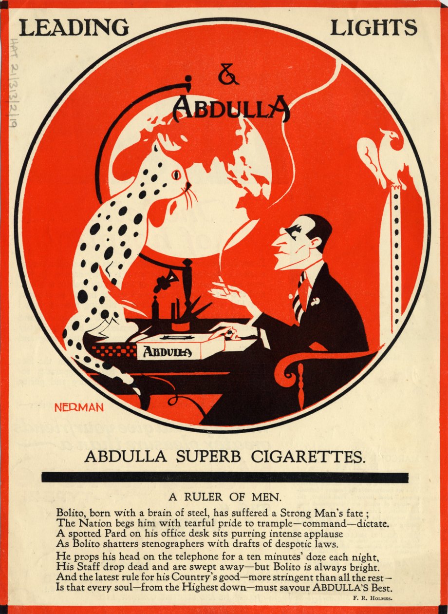 Cigarety Abdulla, 20. léta 20. století od Nerman