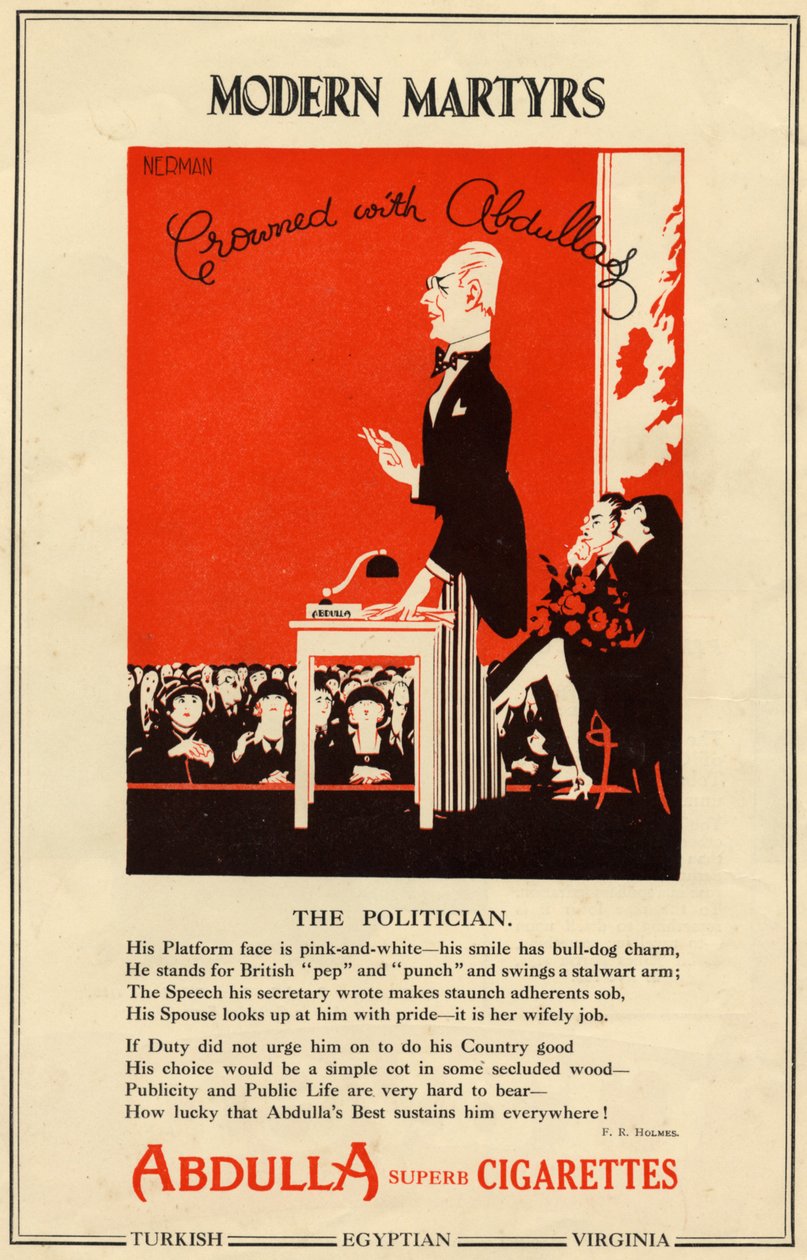 Cigarety Abdulla, 1927 od Nerman