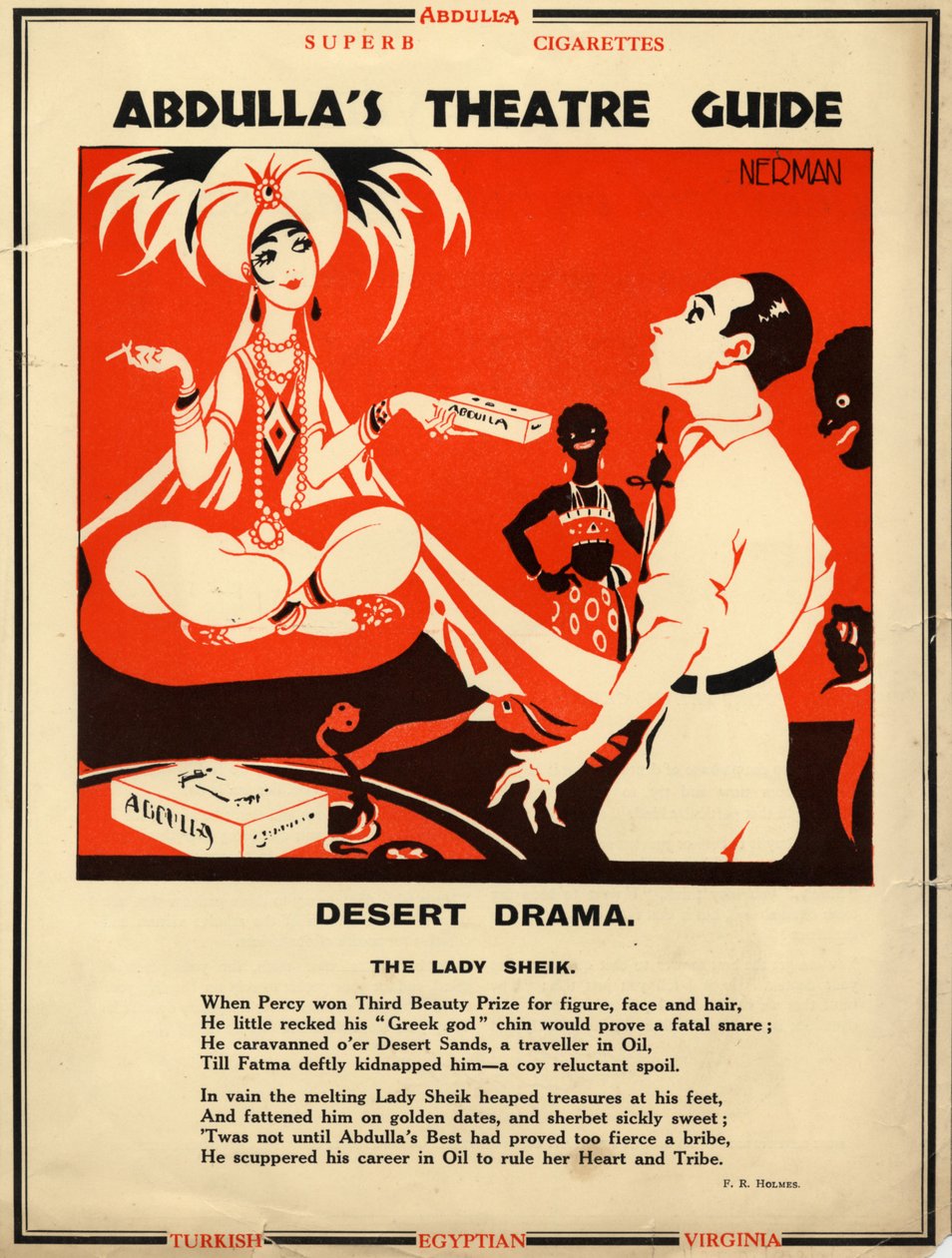Cigarety Abdulla, 1928 od Nerman