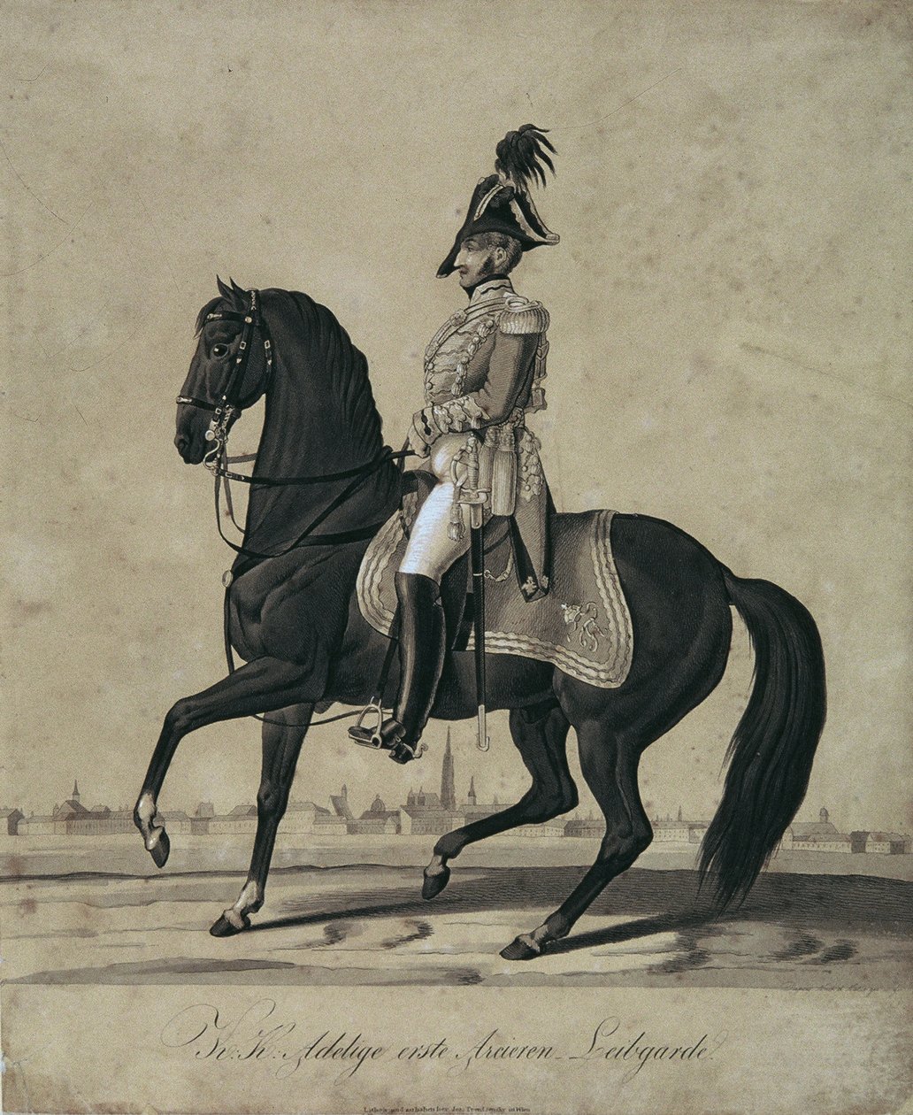 Arcièren Life Guardsman na koni od Leopold Blonder
