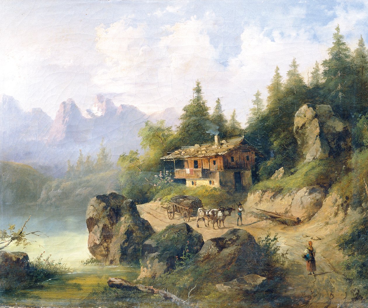 Berchtesgaden s Watzmannem od Leopold Blonder