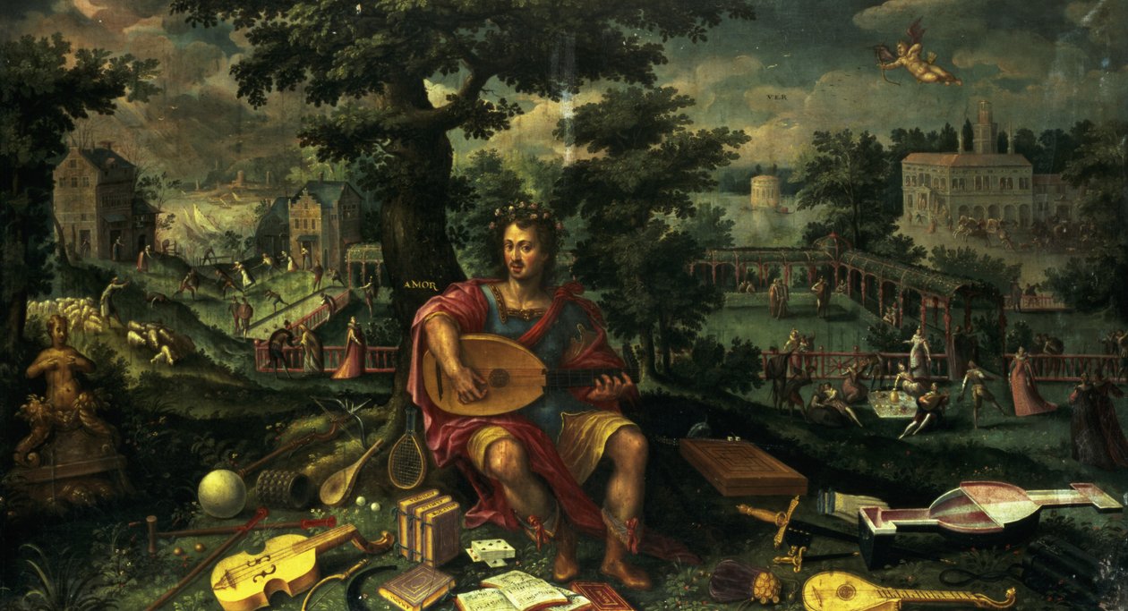 Láska (jaro), kolem 1600 od Netherlandish School