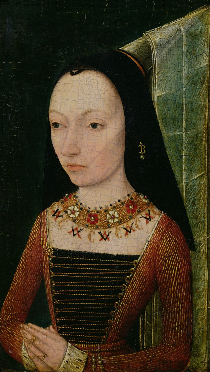 Markéta z Yorku (1446-1503), vévodkyně burgundská, asi 1477 od Netherlandish School