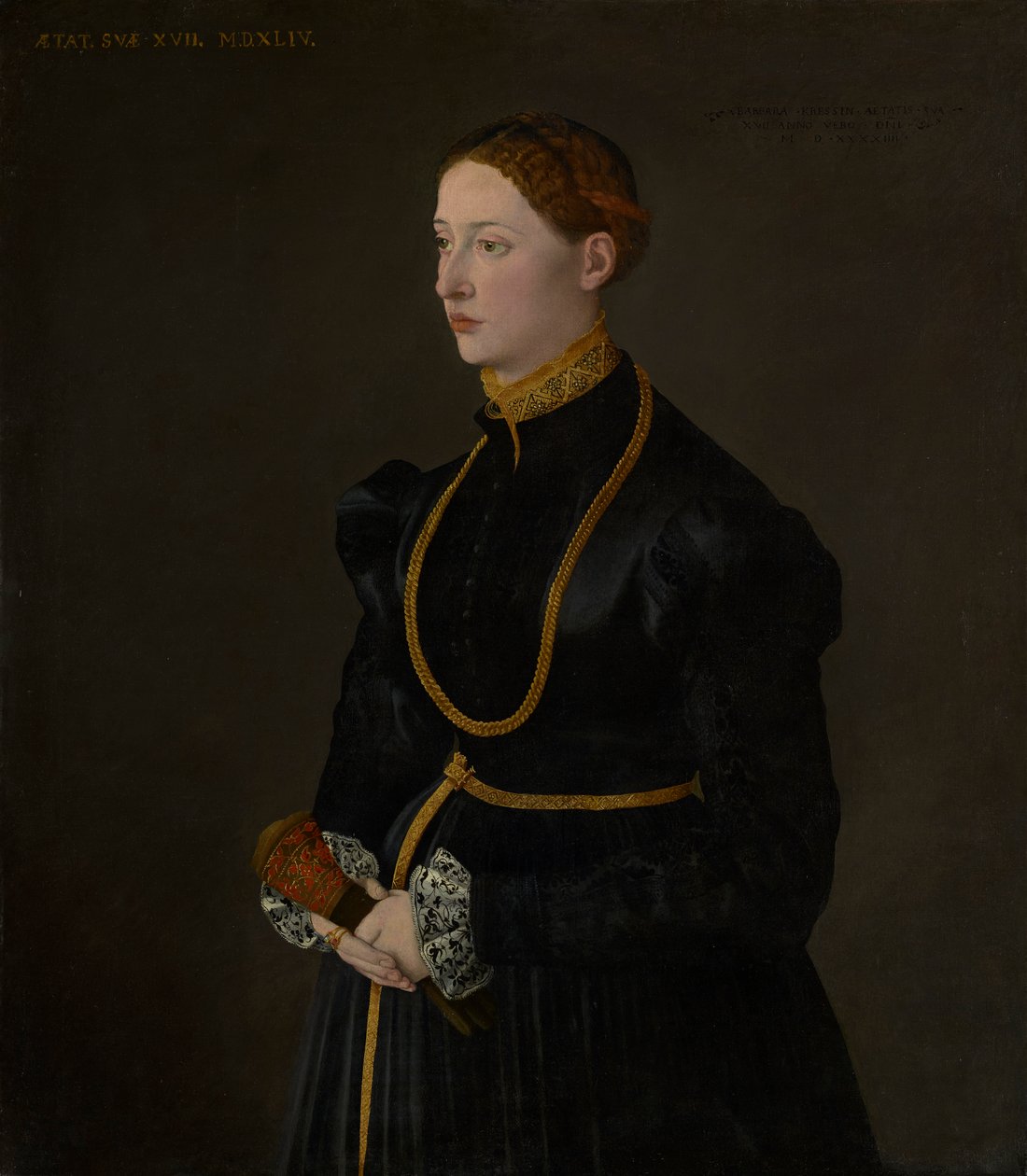 Portrét Barbary Kressinové, 1544 od Netherlandish School