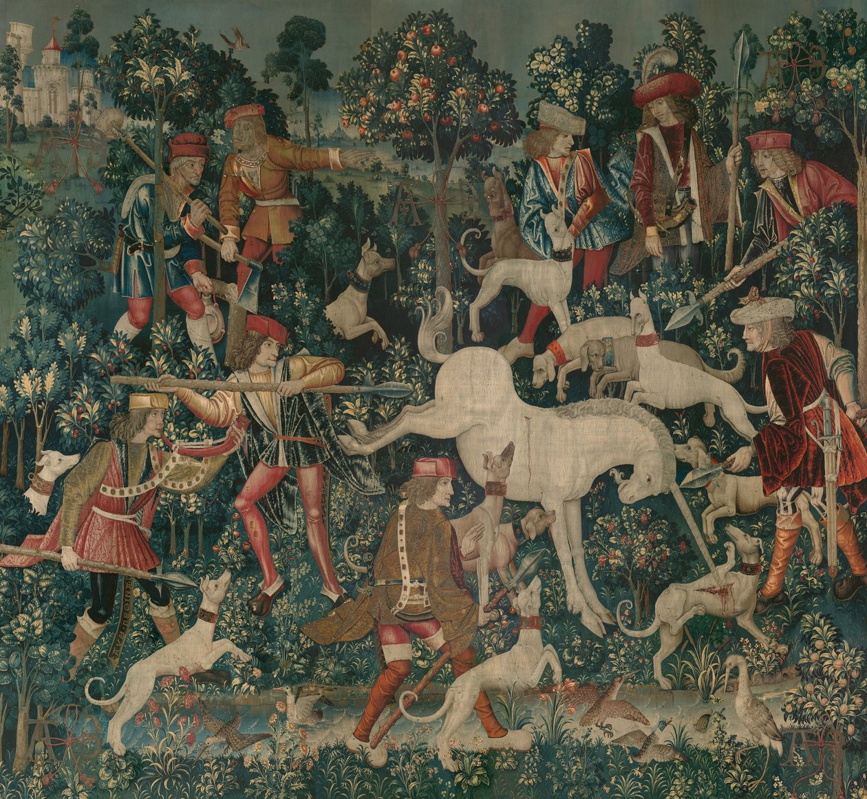 Jednorožec se brání, cca 1500 od Netherlandish School