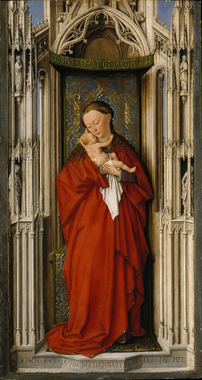 Panna a dítě ve výklenku, cca 1500 od Netherlandish School