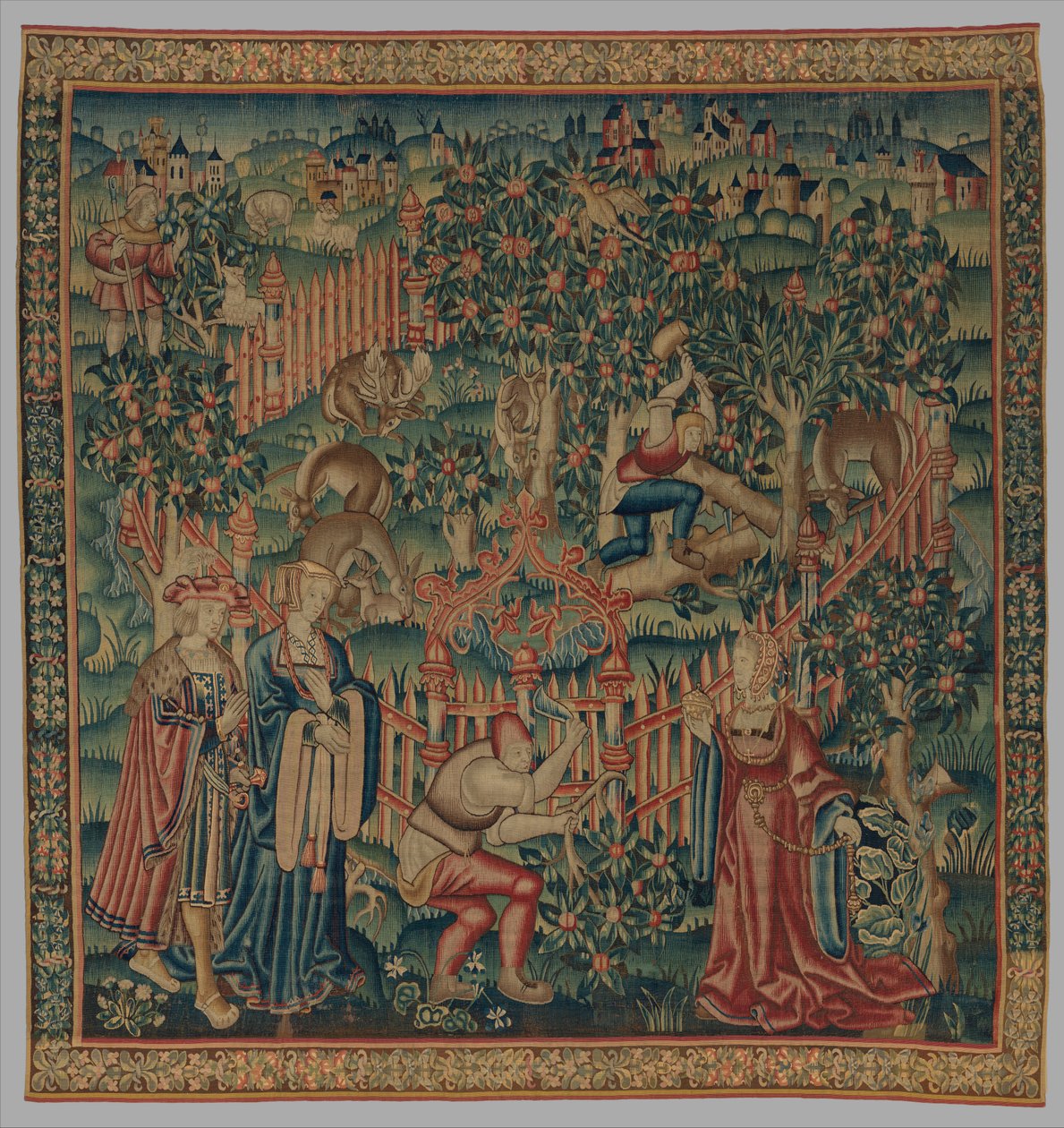Dřevorubci pracující v Deer Park, c.1515-35 od Netherlandish School