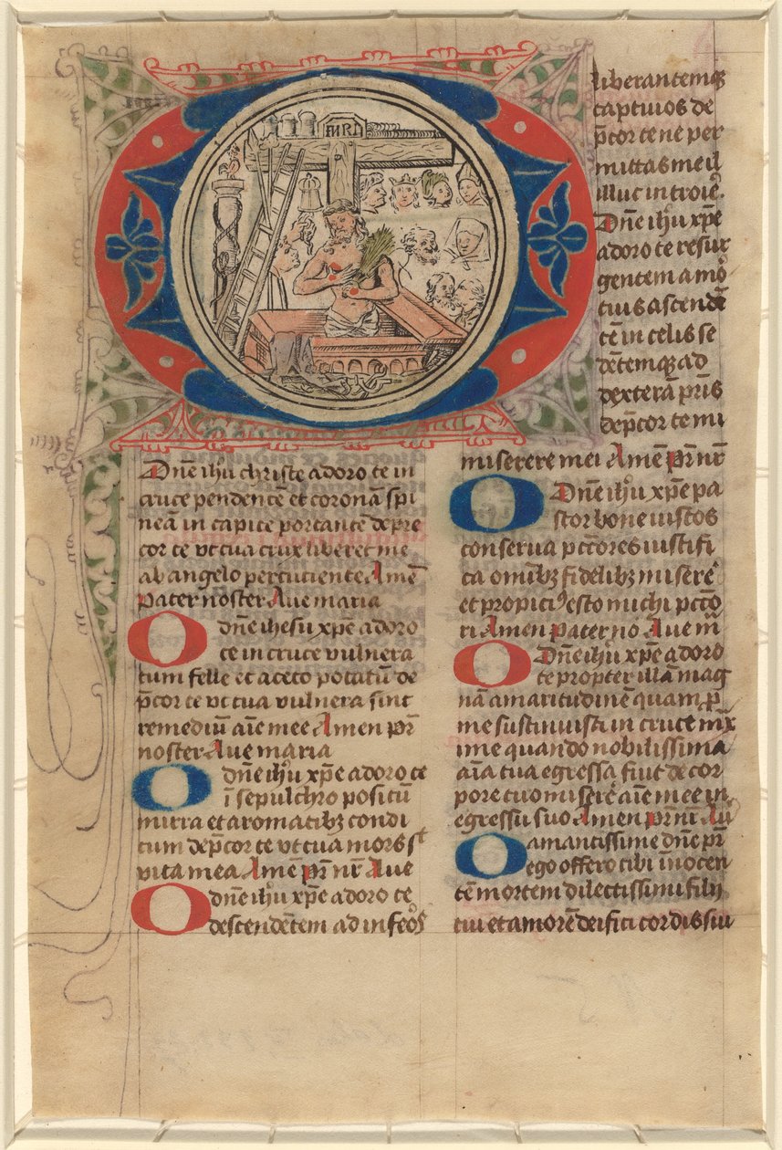 Kristus jako muž bolesti od Netherlandish 15th Century