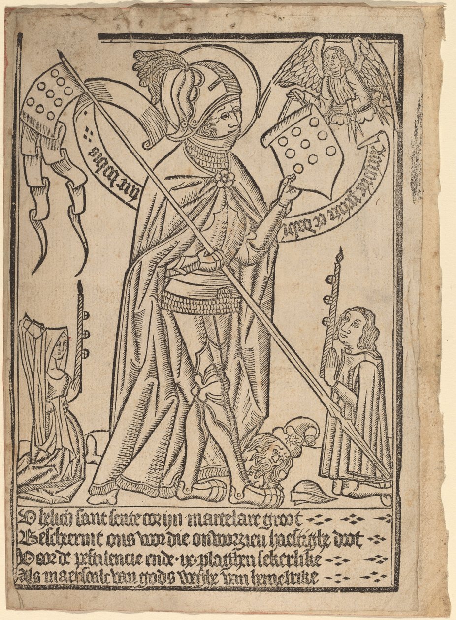Svatý Jiří (?) od Netherlandish 15th Century