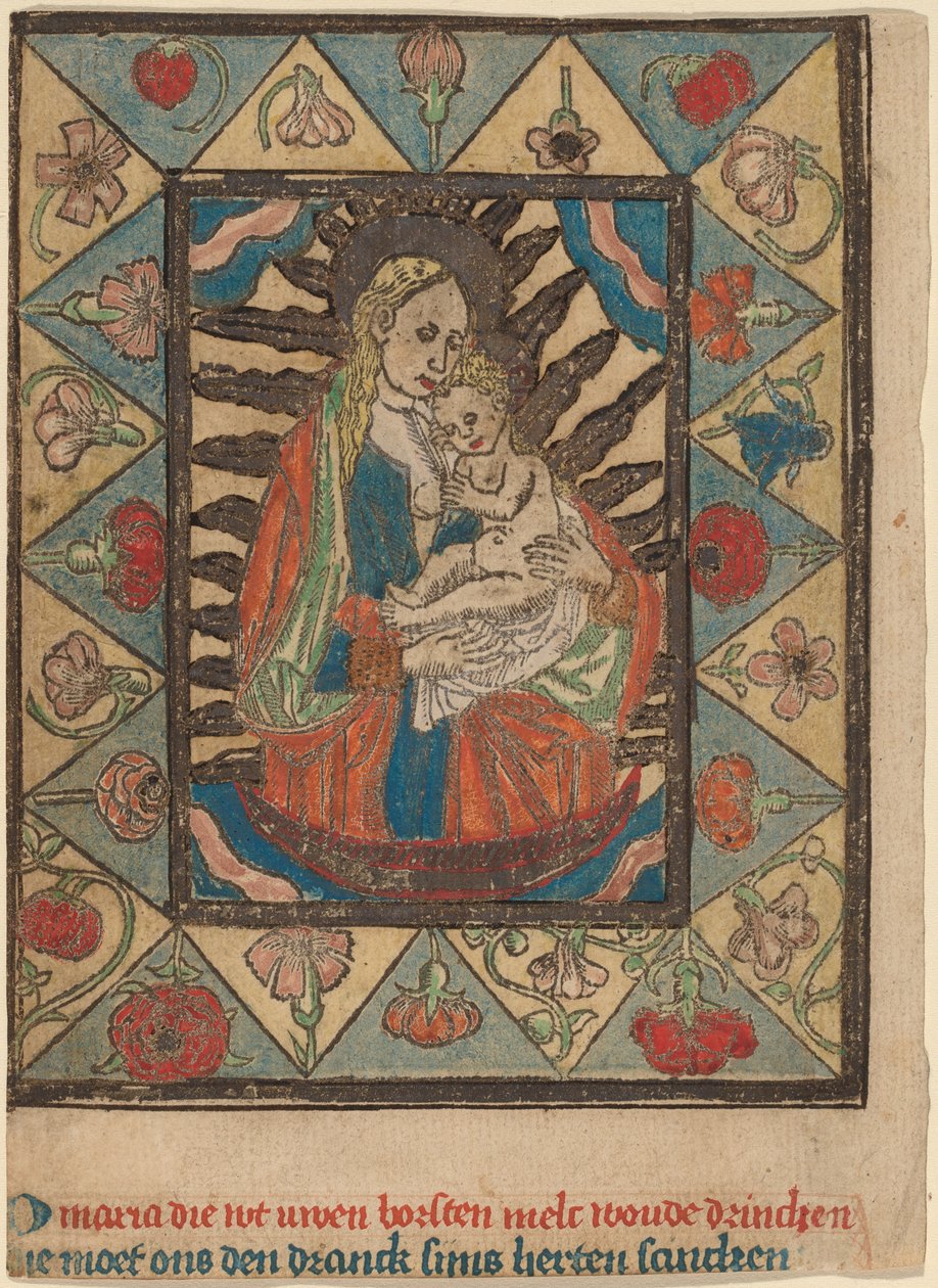Madona s dítětem od Netherlandish 15th Century