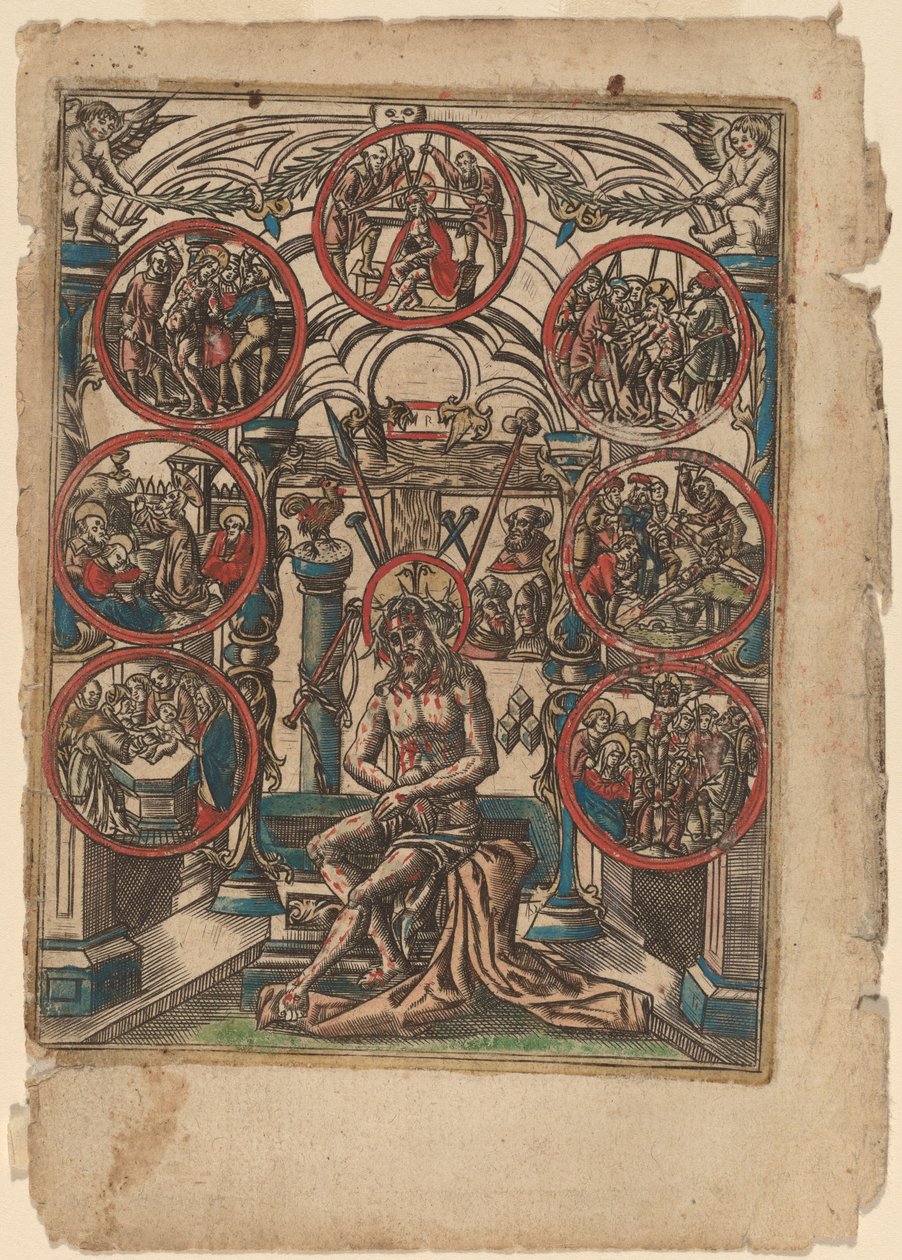 Kristus jako muž bolesti od Netherlandish 16th Century