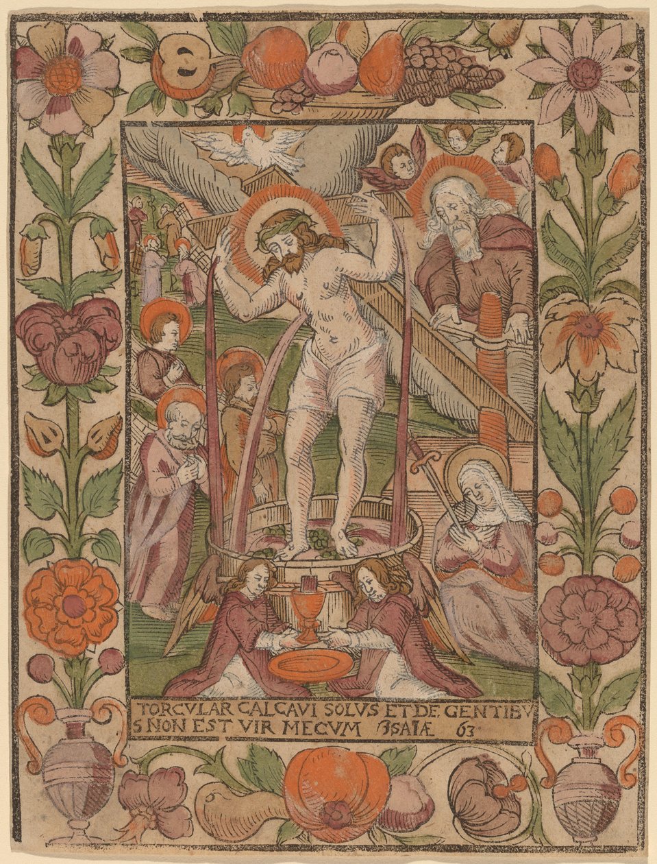 Kristus v lisu na víno od Netherlandish 16th Century