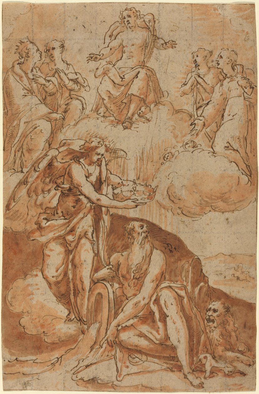Svatý Jeroným (?) od Netherlandish 16th Century