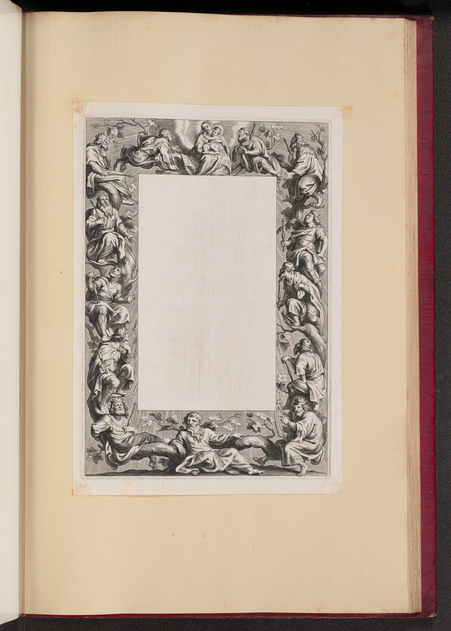 Hraniční ilustrace se stromem Jesse od Netherlandish 17th Century