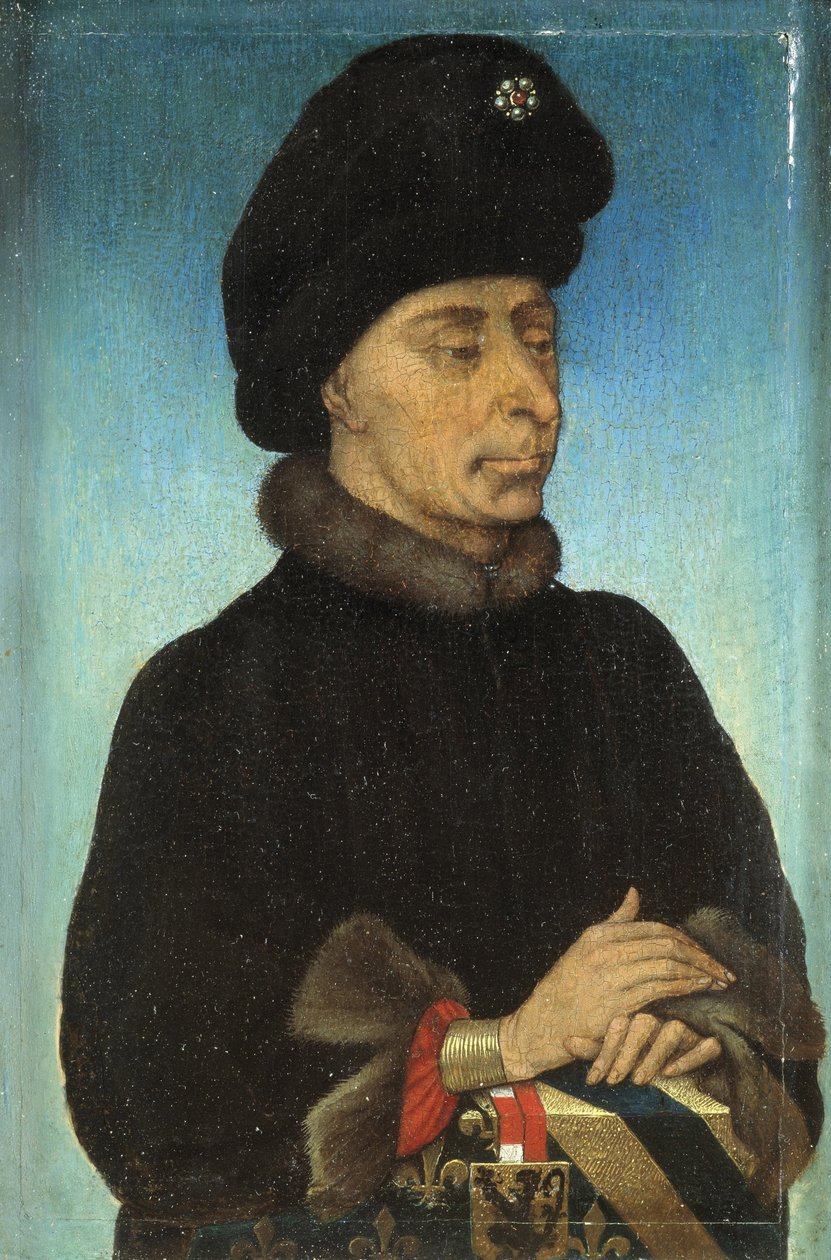 Portrét Jana Nebojácného, vévody z Burgundska, polovina 15. století. od Netherlandish Master