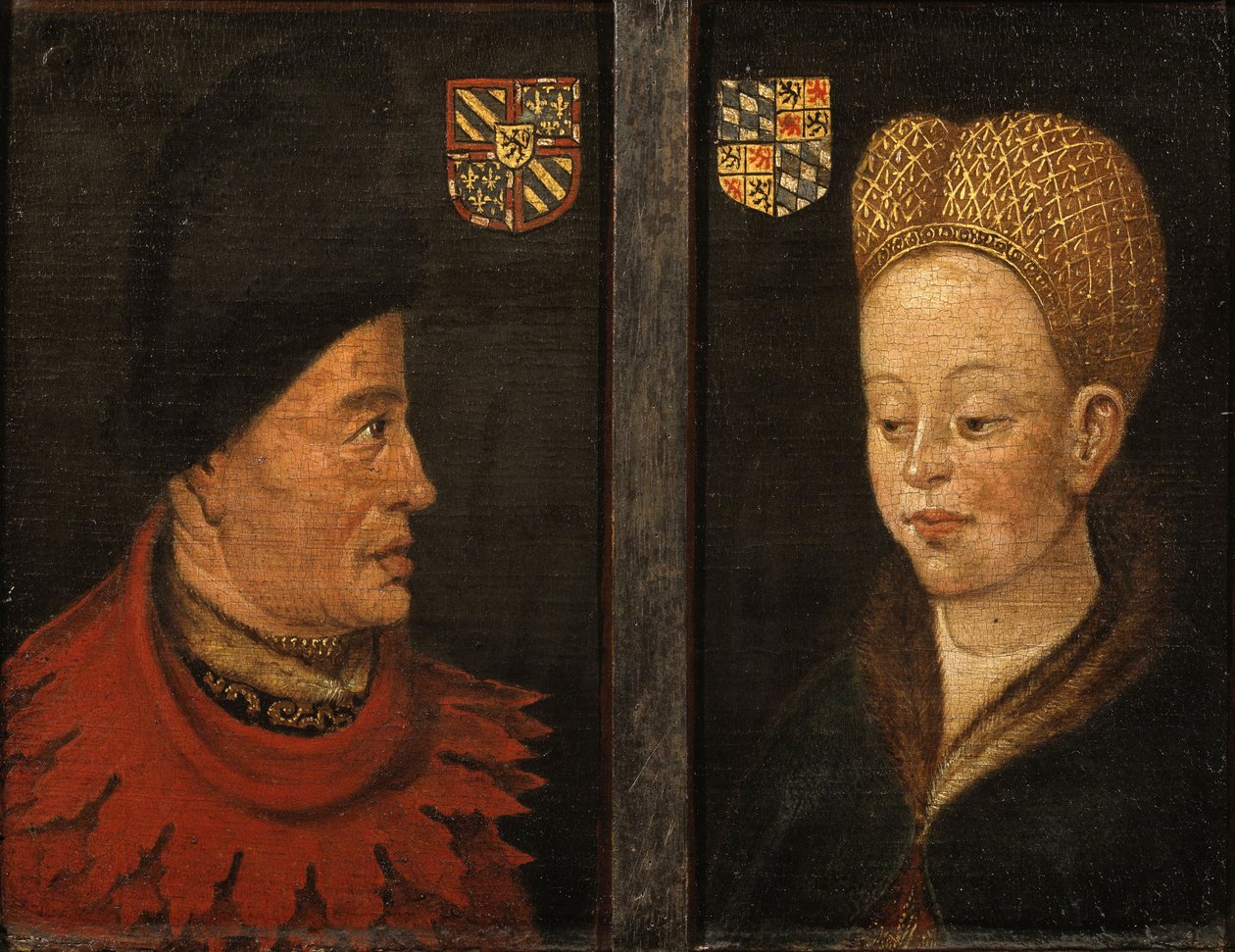 Portréty Jana Nebojácného a Markéty Bavorské, 16. století od Netherlandish Master