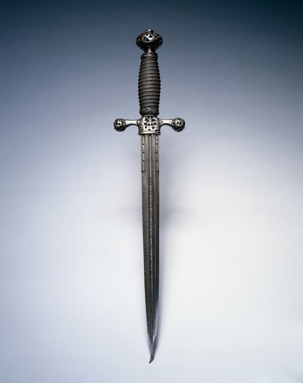 Dýka, c.1620-50 (ocel s drátěnou rukojetí) od Netherlandish School