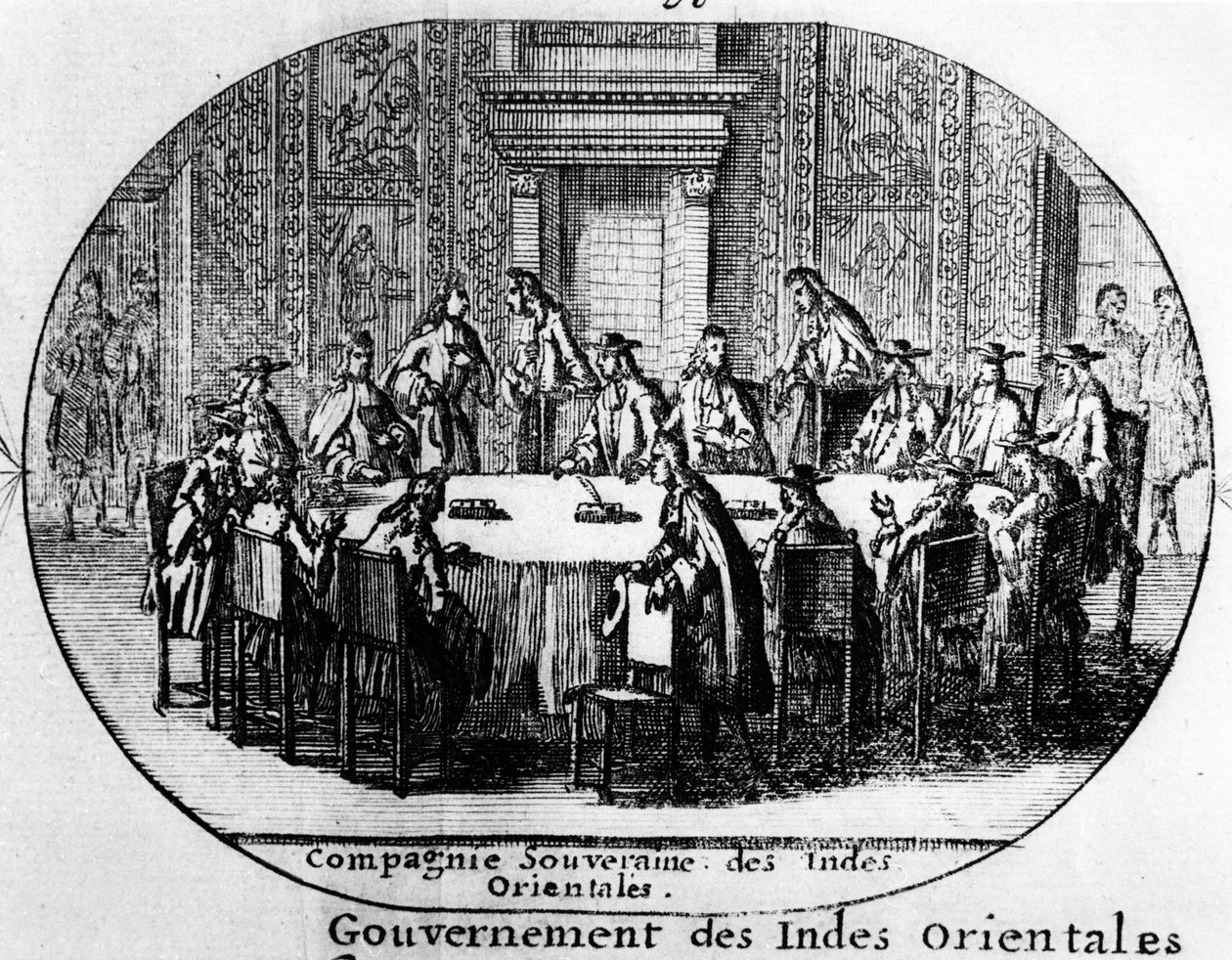 Guvernéři Sovereign Company Nizozemské Východoindické společnosti, počátek 18. století od Netherlandish School