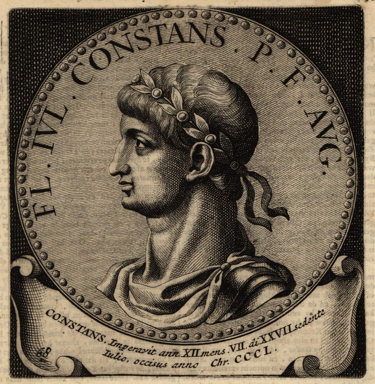 Portrét římského císaře Konstanse I. od Netherlandish School