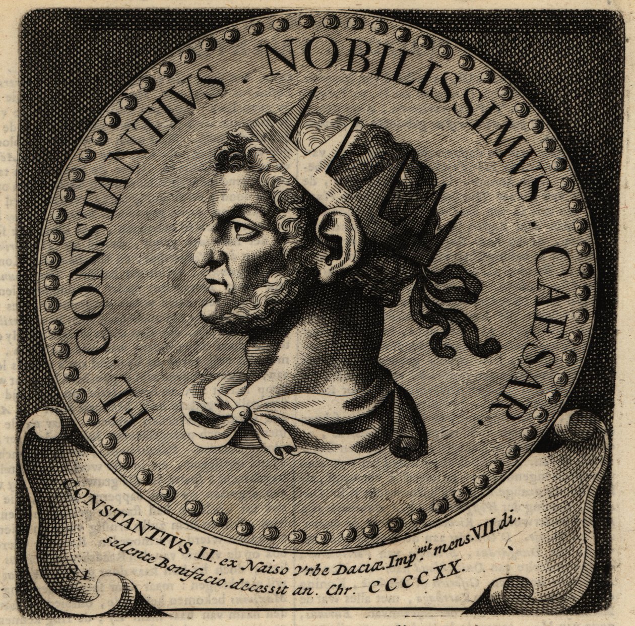Portrét římského císaře Constantia II. od Netherlandish School
