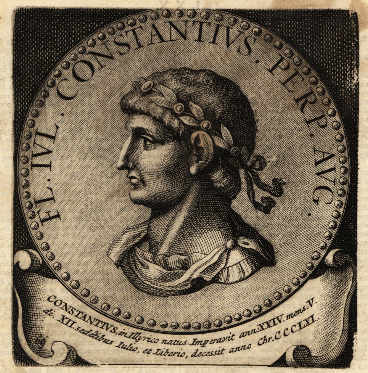 Portrét římského císaře Constantia II. od Netherlandish School