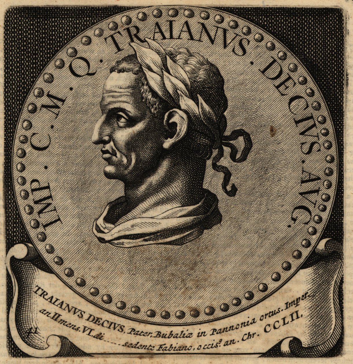 Portrét římského císaře Decia. od Netherlandish School