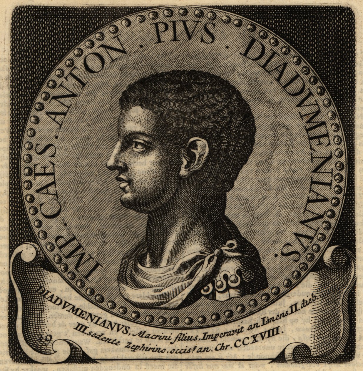 Portrét římského císaře Diadumeniana. od Netherlandish School