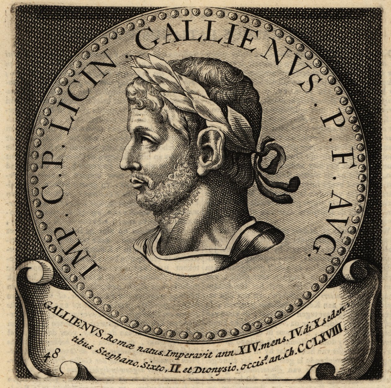 Portrét římského císaře Galliena. od Netherlandish School