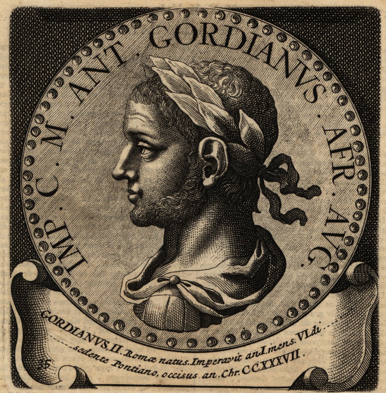 Portrét římského císaře Gordiana II. od Netherlandish School