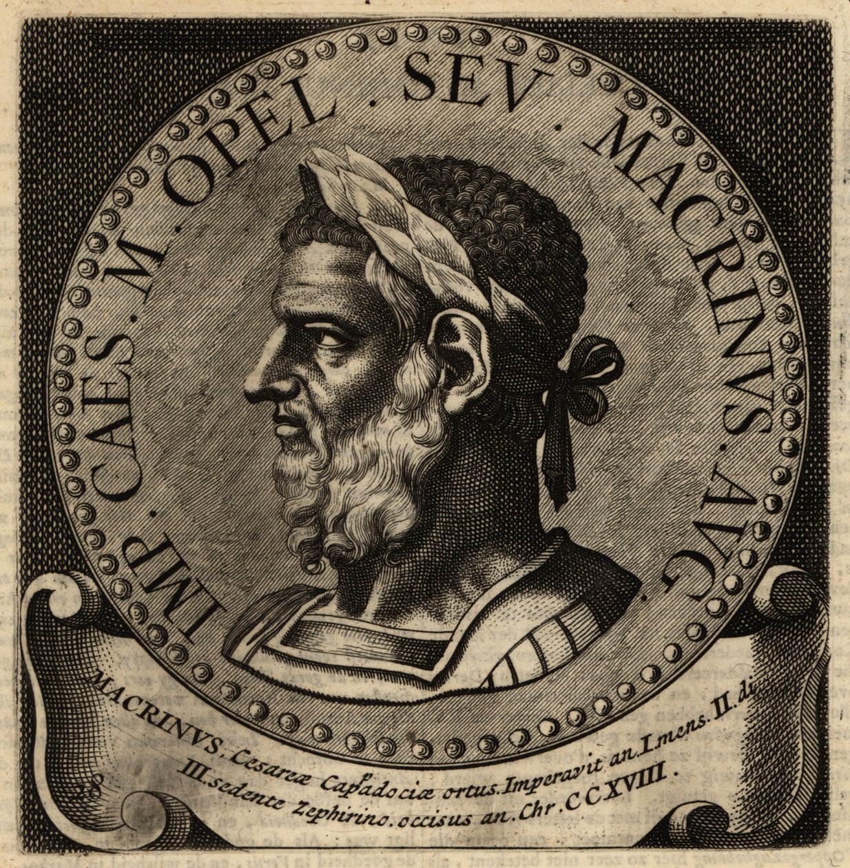 Portrét římského císaře Macrina. od Netherlandish School
