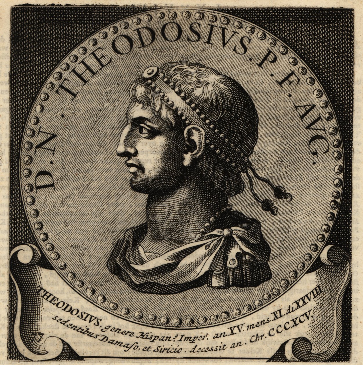Portrét římského císaře Theodosia I. od Netherlandish School