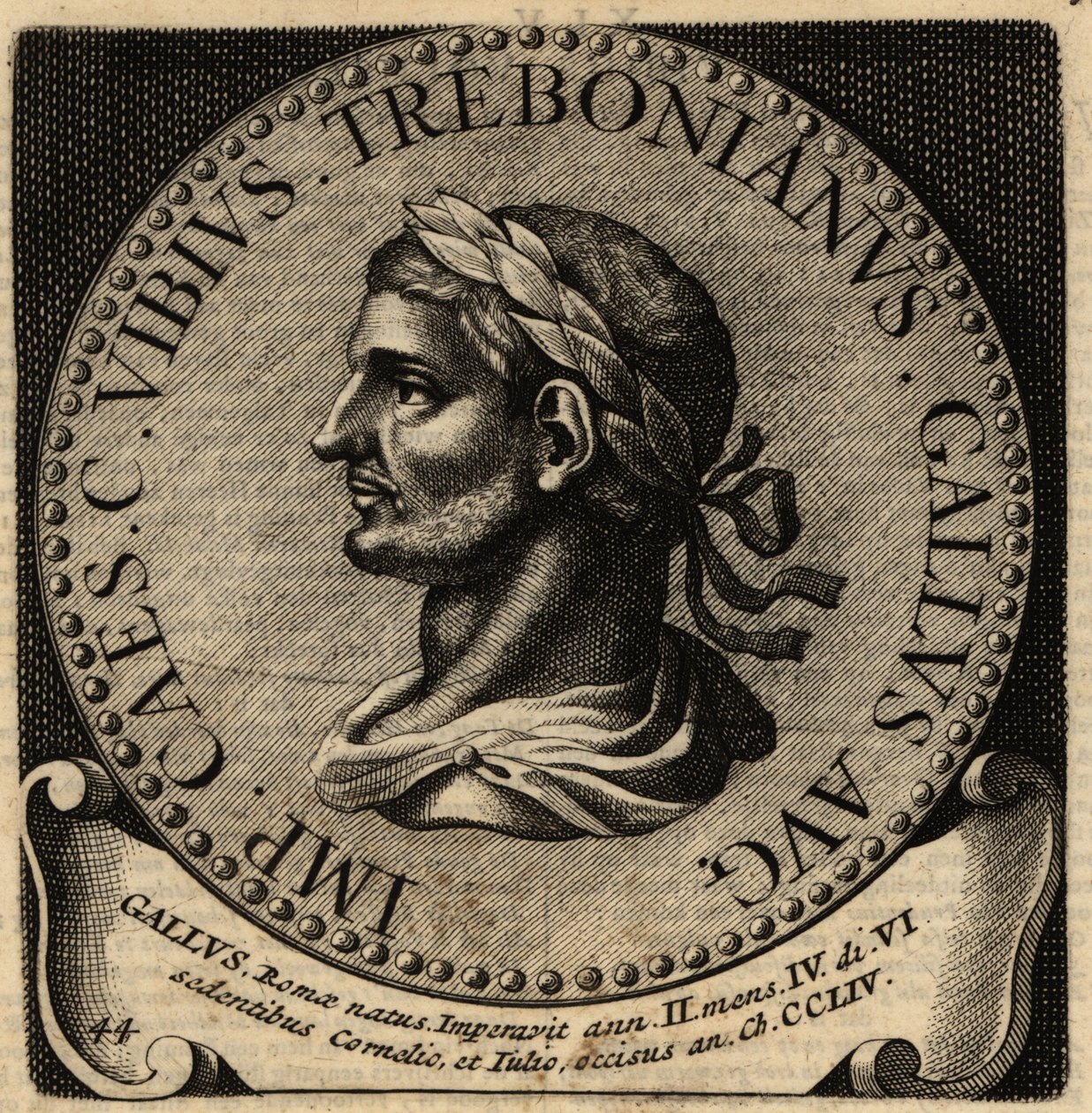 Portrét římského císaře Treboniana Galla. od Netherlandish School