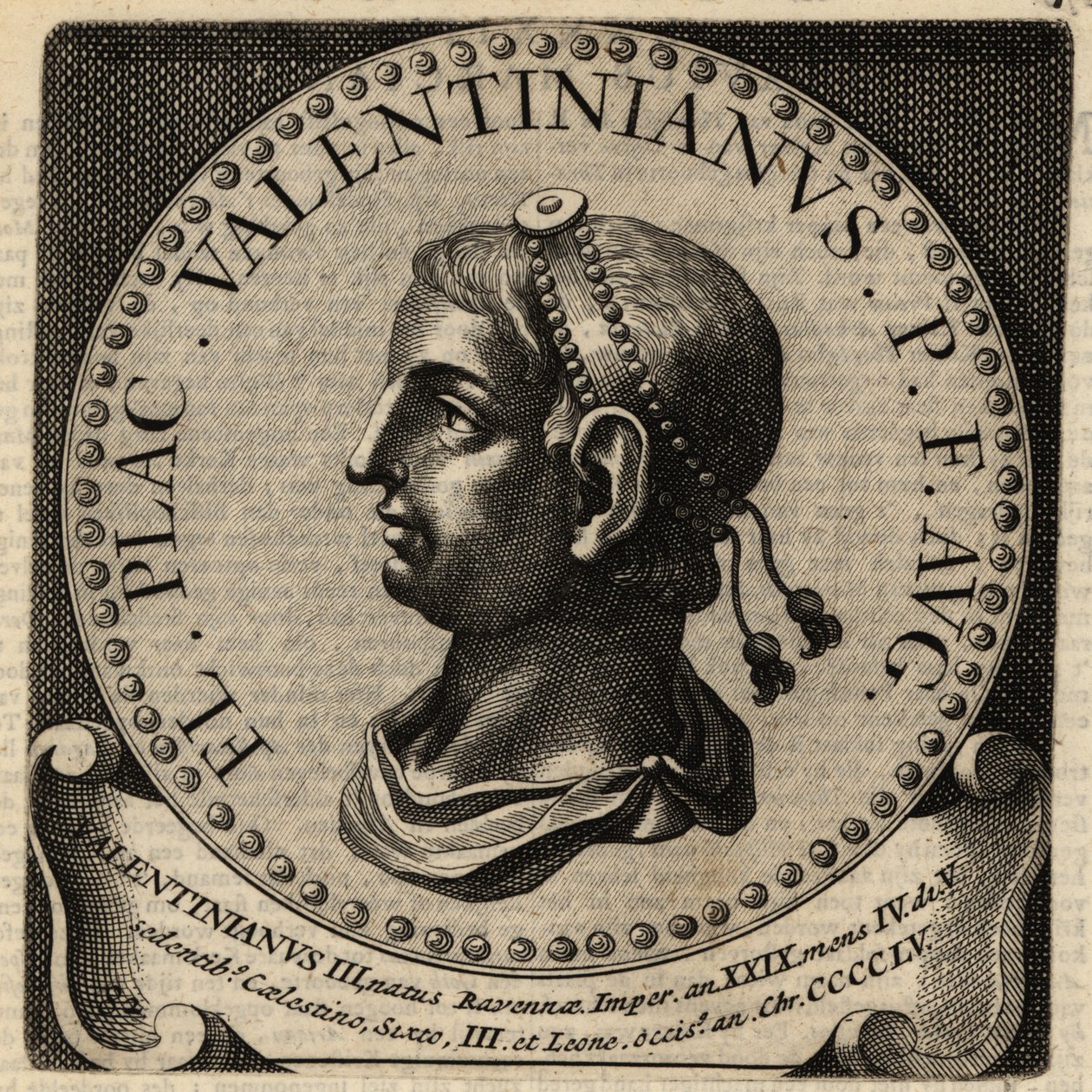 Portrét římského císaře Valentiniana III. od Netherlandish School