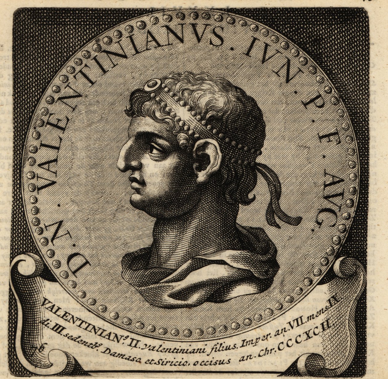 Portrét římského císaře Valentiniana II. od Netherlandish School