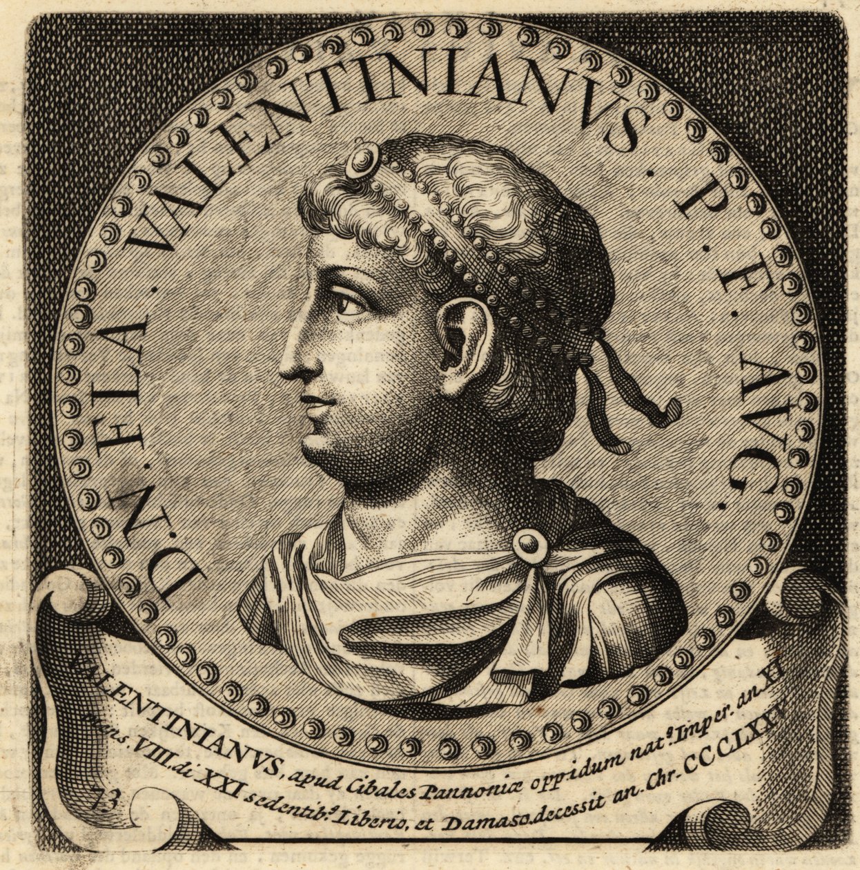 Portrét římského císaře Valentiniana I. od Netherlandish School